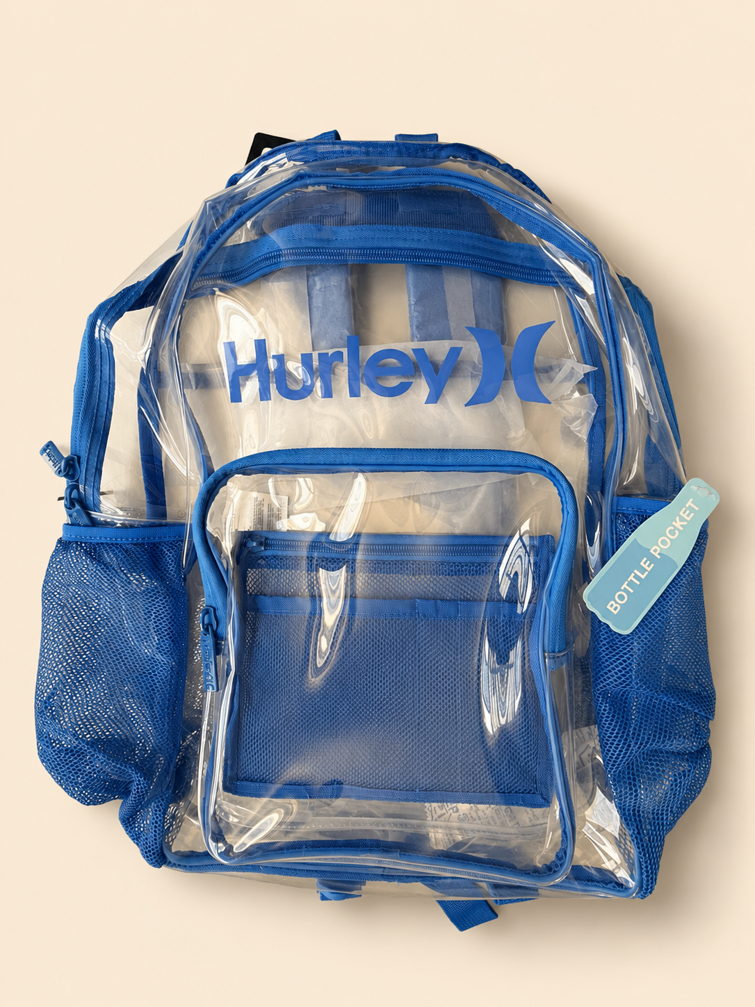 Hurley Transparent Backpack – Premium Clear School & Travel Bag
