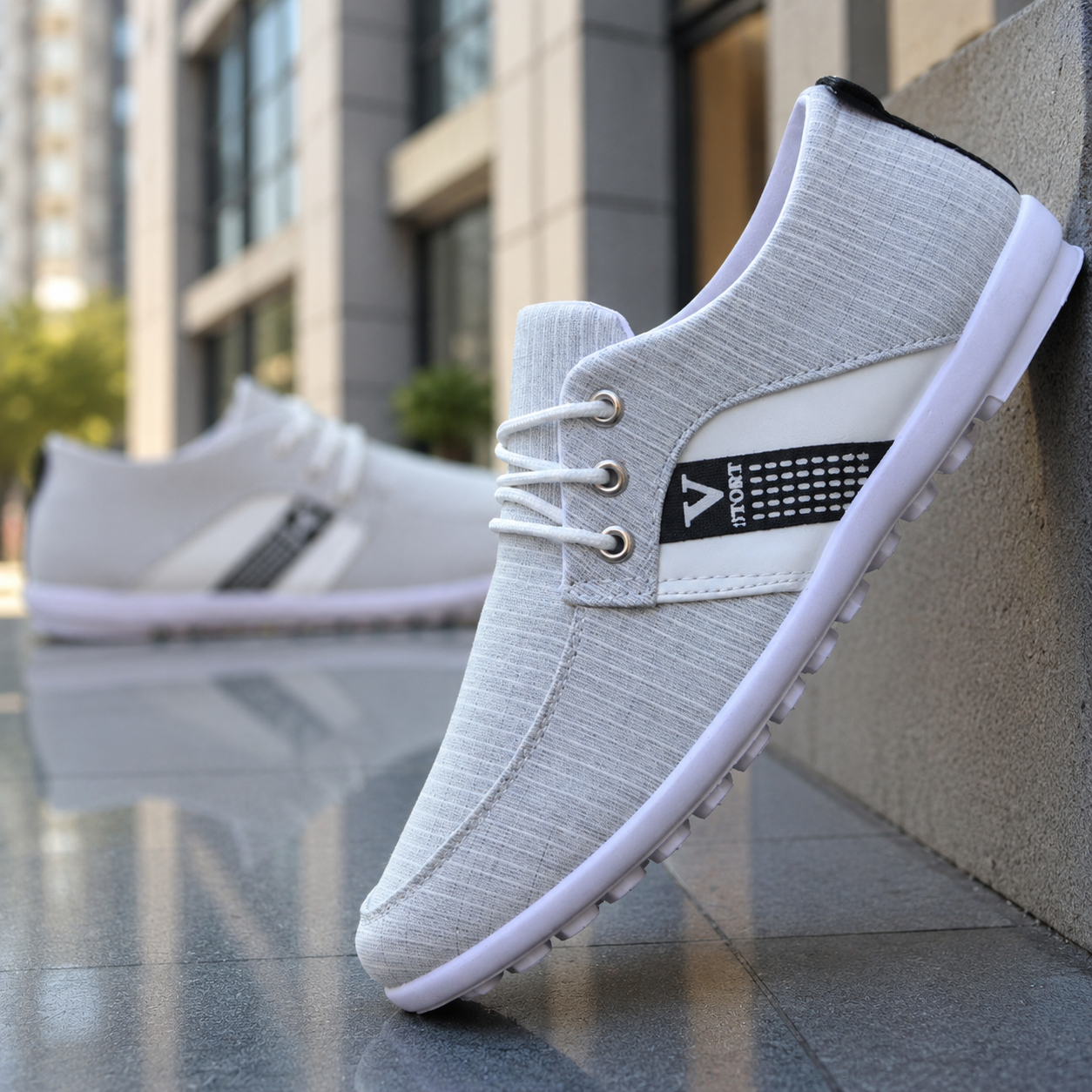 Men'S Soft-Soled Canvas Shoes, Sports And Leisure Old Beijing Cloth Shoes, Peas Shoes