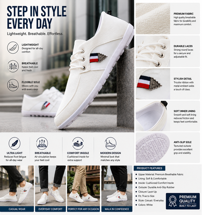 Men'S Soft-Soled Canvas Shoes, Sports And Leisure Old Beijing Cloth Shoes, Peas Shoes