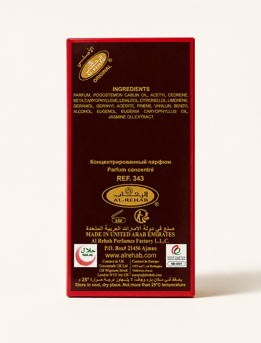 Al-Rehab Rasha Perfume Oil 6ml Roll-On Original Long Lasting Unisex