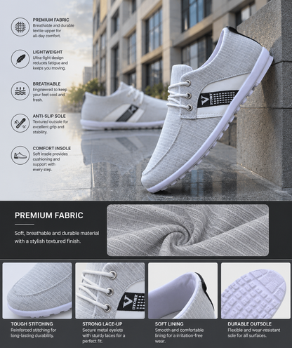Men'S Soft-Soled Canvas Shoes, Sports And Leisure Old Beijing Cloth Shoes, Peas Shoes