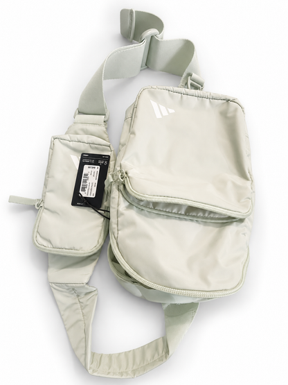 Adidas Black Crossbody Sling Bag – Lightweight Adjustable Shoulder Chest Bag with Multiple Zip Pockets