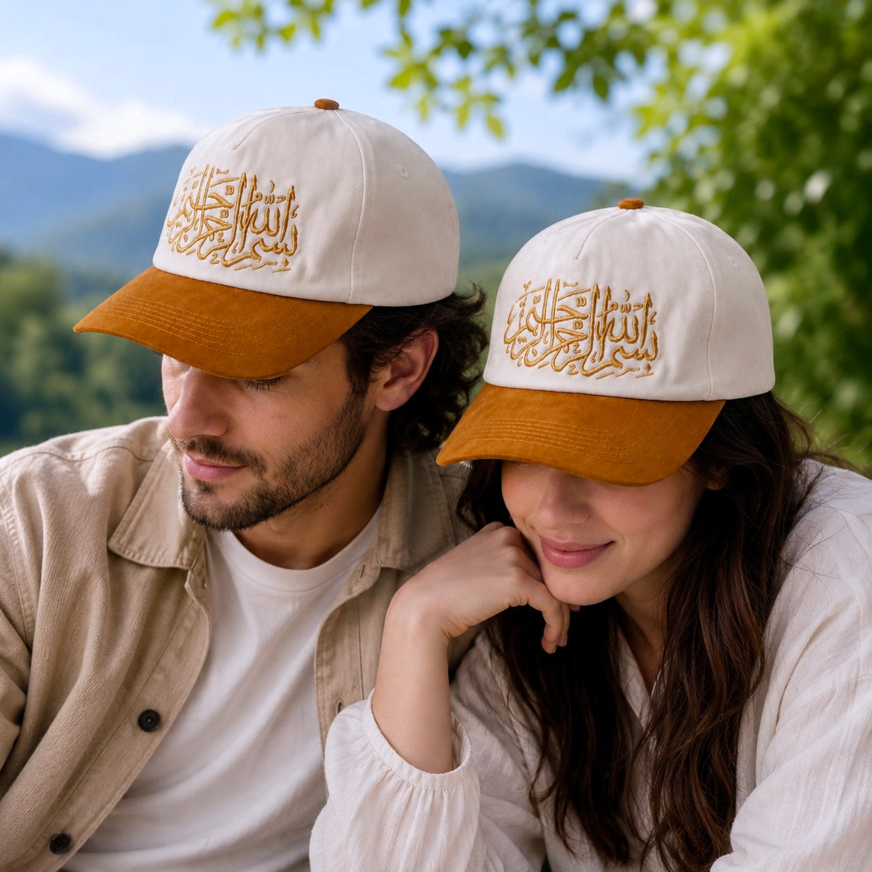Premium Arabic Embroidery Unisex Baseball Cap – 100% Cotton Adjustable Hat
