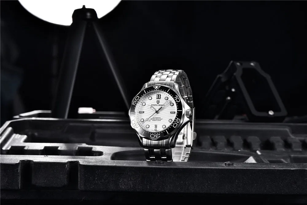 Pagani Design 2026 Automatic Mechanical Watch – Green Dial, Sapphire Crystal, Miyota 8215, Stainless Steel