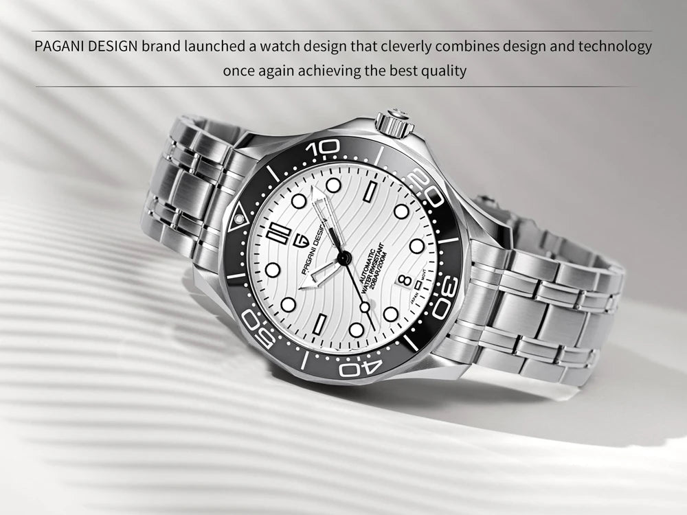 Pagani Design 2026 Automatic Mechanical Watch – Green Dial, Sapphire Crystal, Miyota 8215, Stainless Steel