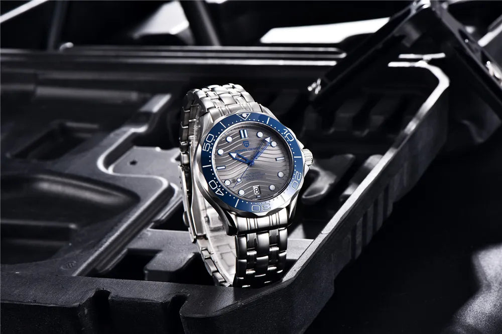 Pagani Design 2026 Automatic Mechanical Watch – Green Dial, Sapphire Crystal, Miyota 8215, Stainless Steel