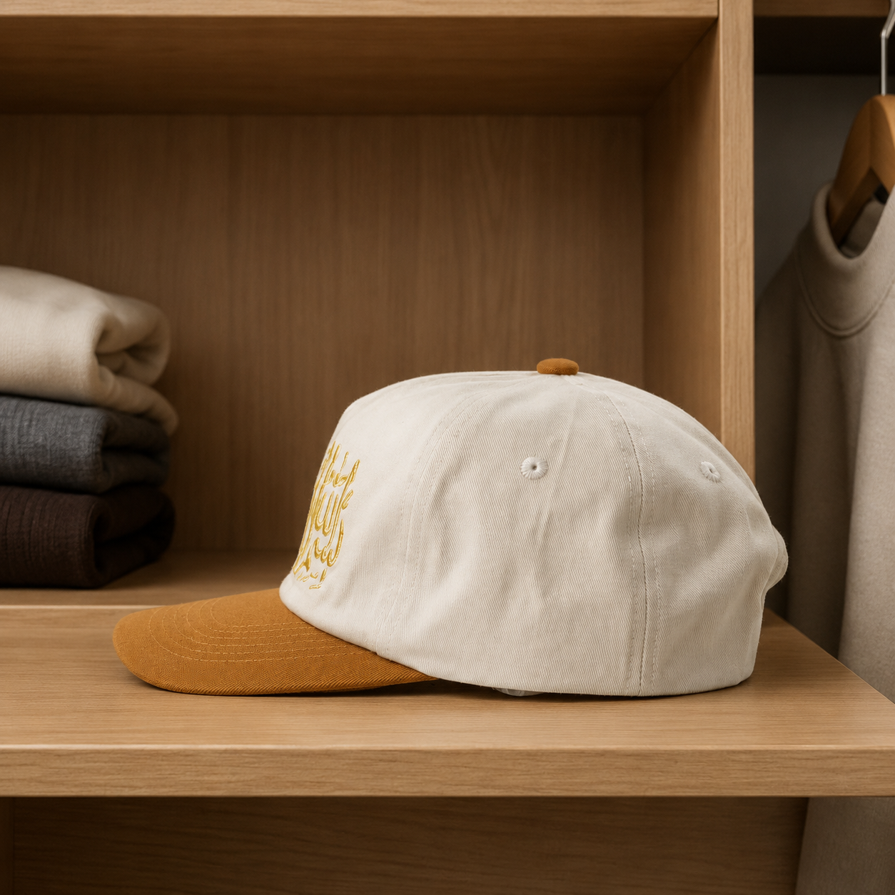 Premium Arabic Embroidery Unisex Baseball Cap – 100% Cotton Adjustable Hat