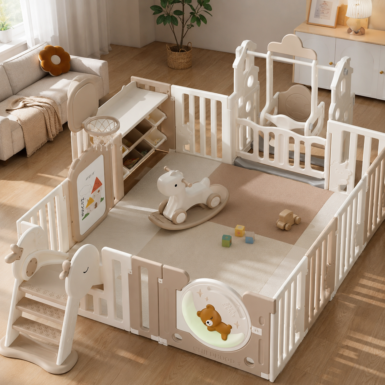 High Quality Baby Safety Playpen Parques Infantiles Para Interior Fence Panels Outdoor Foldable Playpen for Baby