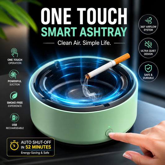 Smart Air Purifier Ashtray – Smoke Filter for Home & Office