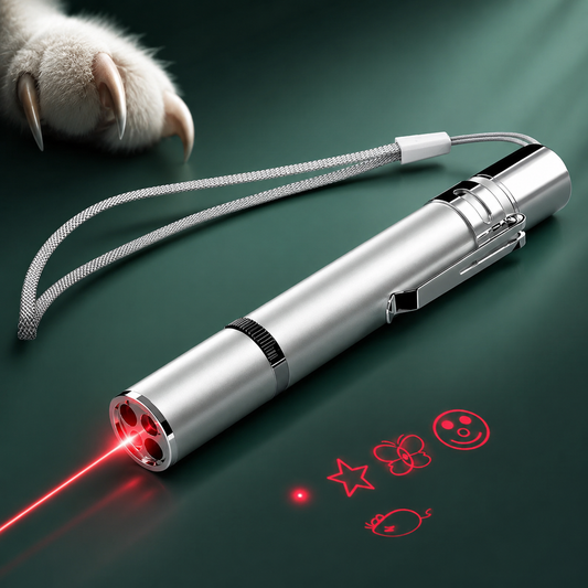 USB Rechargeable Laser Pointer Cat Toy – 5 Modes