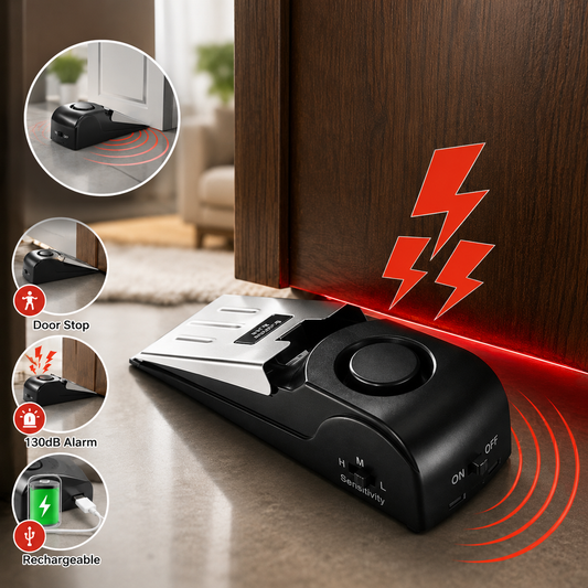 Portable Door Stop Alarm – Home & Travel Security