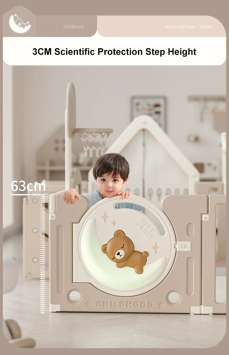 High Quality Baby Safety Playpen Parques Infantiles Para Interior Fence Panels Outdoor Foldable Playpen for Baby