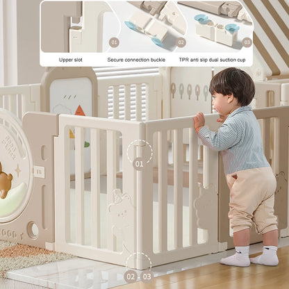 High Quality Baby Safety Playpen Parques Infantiles Para Interior Fence Panels Outdoor Foldable Playpen for Baby