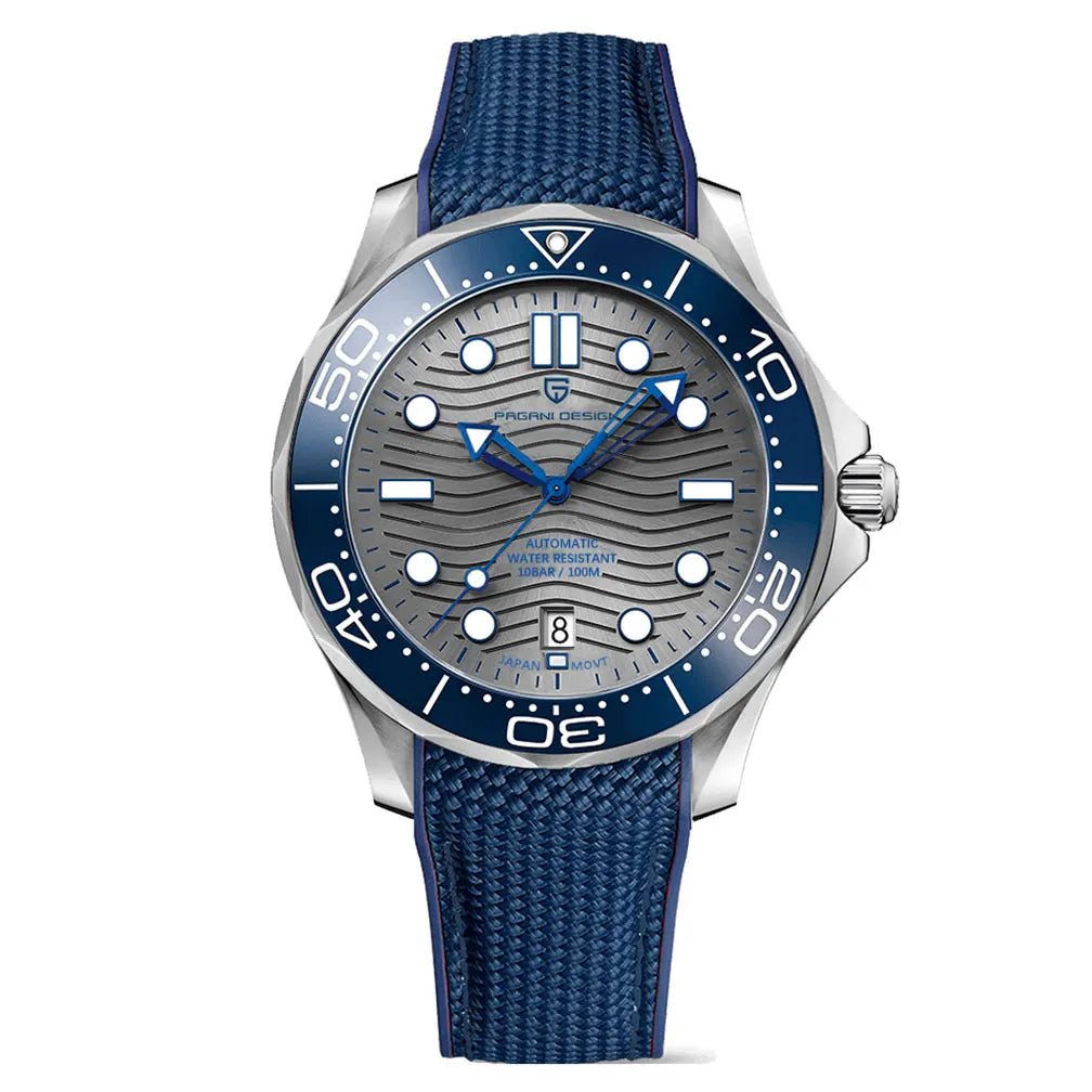 Pagani Design 2026 Automatic Mechanical Watch – Green Dial, Sapphire Crystal, Miyota 8215, Stainless Steel