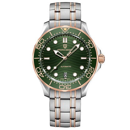 Pagani Design 2026 Automatic Mechanical Watch – Green Dial, Sapphire Crystal, Miyota 8215, Stainless Steel